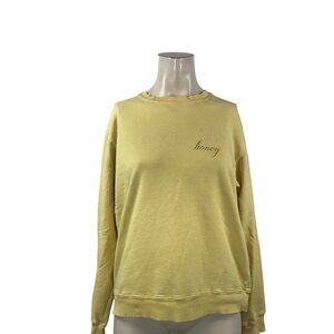 Brandy Melville Yellow 'Honey' Sweatshirt